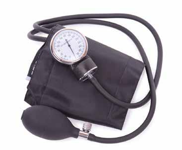 Uloga ljekarnika u liječenju hipertenzije 19 SLIKA 5. Aneroidni tlakomjer. U prosjeku mjeri niže vrijednosti od živinih tlakomjera. Moraju se baždariti najmanje jedanput u 6 mjeseci.