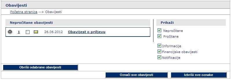Na početnoj e-zaba stranici, u Obavijestima, Zagrebačka banka vas obavještava o o pristiglim naplatama iz inozemstva.