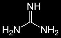 2.2. Gvanidin Slika 2. Molekula gvanidina Gvanidin (Slika 2.) je spoj s kemijskom formulom CH5N3.