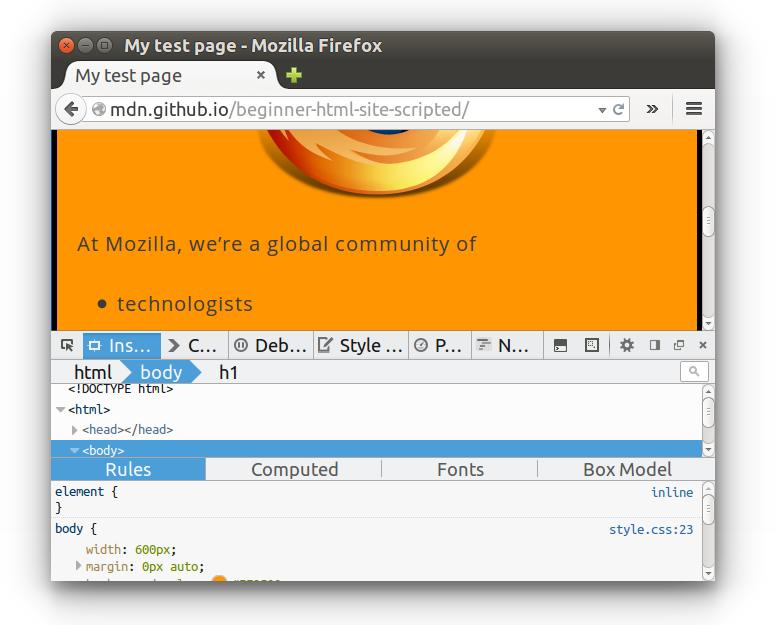 Programerski alati u browser-u (eng. browser developer tools) Svaki moderan browser sadrži programerske alate.