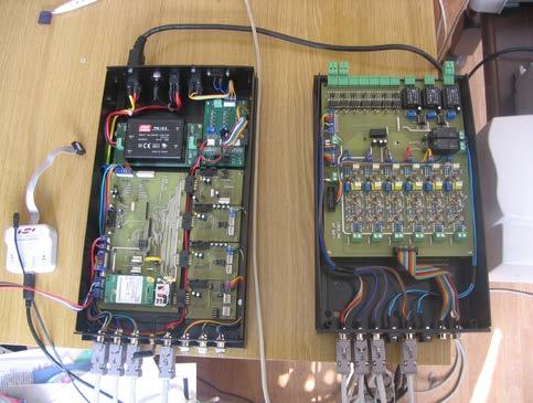 Slave kontroler za RF komunikaciju podržava daljinsko očitavanje senzora, a kako su izabrani RF modemi predajno-prijemnog tipa, jednostavno se realizuje i bežični sistem za kontrolu rada pojedinih