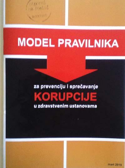 lica koja sara uju sa zdravstvenom ustanovom prava Kantonalne bolnice U Dr. Irfan Ljubijanki} u Biha}u uskoro }e donijeti Pravilnik za prevenciju i spre~avanje korupcije u zdravstvenim ustanovama.