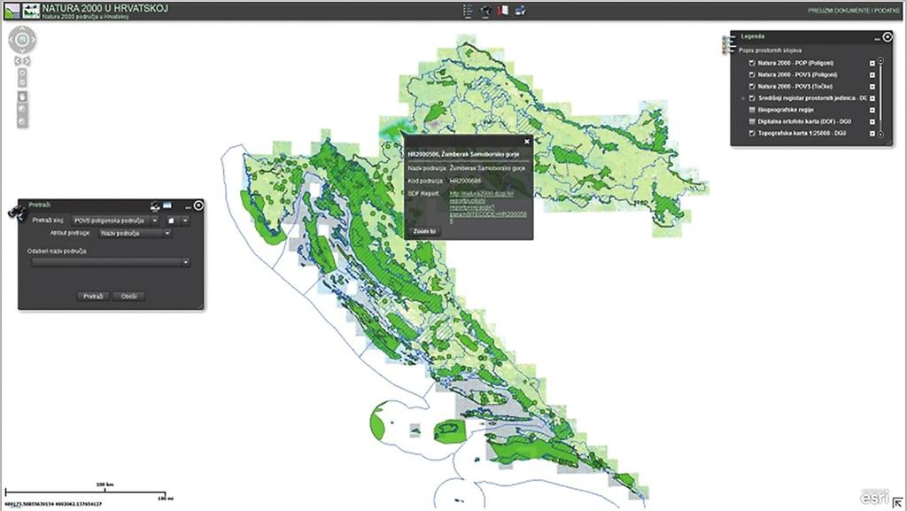 Ekološka mreža Natura 2000 obuhvaća 36,67% kopnenog teritorija i 16,39% morskog teritorija ili ukupno 29,38% čitavog teritorija Republike Hrvatske,