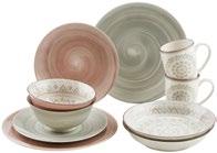 (34074829) 7: Kombinovani servis za jelo Valencia, 30-delni set, za 6 osoba, porcelan, sa dezenom ornamenta, okruglog oblika, sastoji se od 6 dubokih, 6