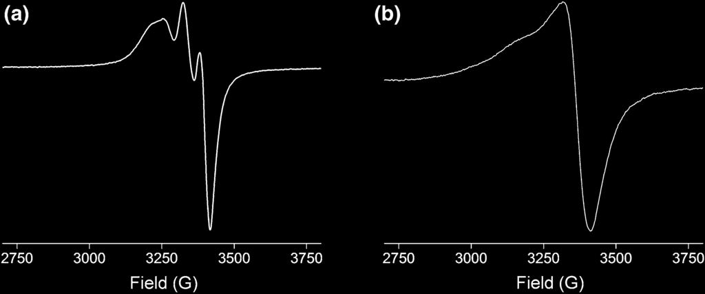 Author's personal copy Transition Metal Chemistry Fig. 1 Room temperature X-band EPR spectra of complexes a C1 and b C2 in water (0.5 mm) Table 1 Selected bond lengths (A ) and angles [ ] for C1 Fig.