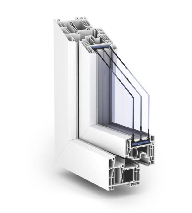 2) Toplinski izolirani prozorski okviri s optimalnim staklom Staklo: U - koeficijent transmisijskog prolaska topline /
