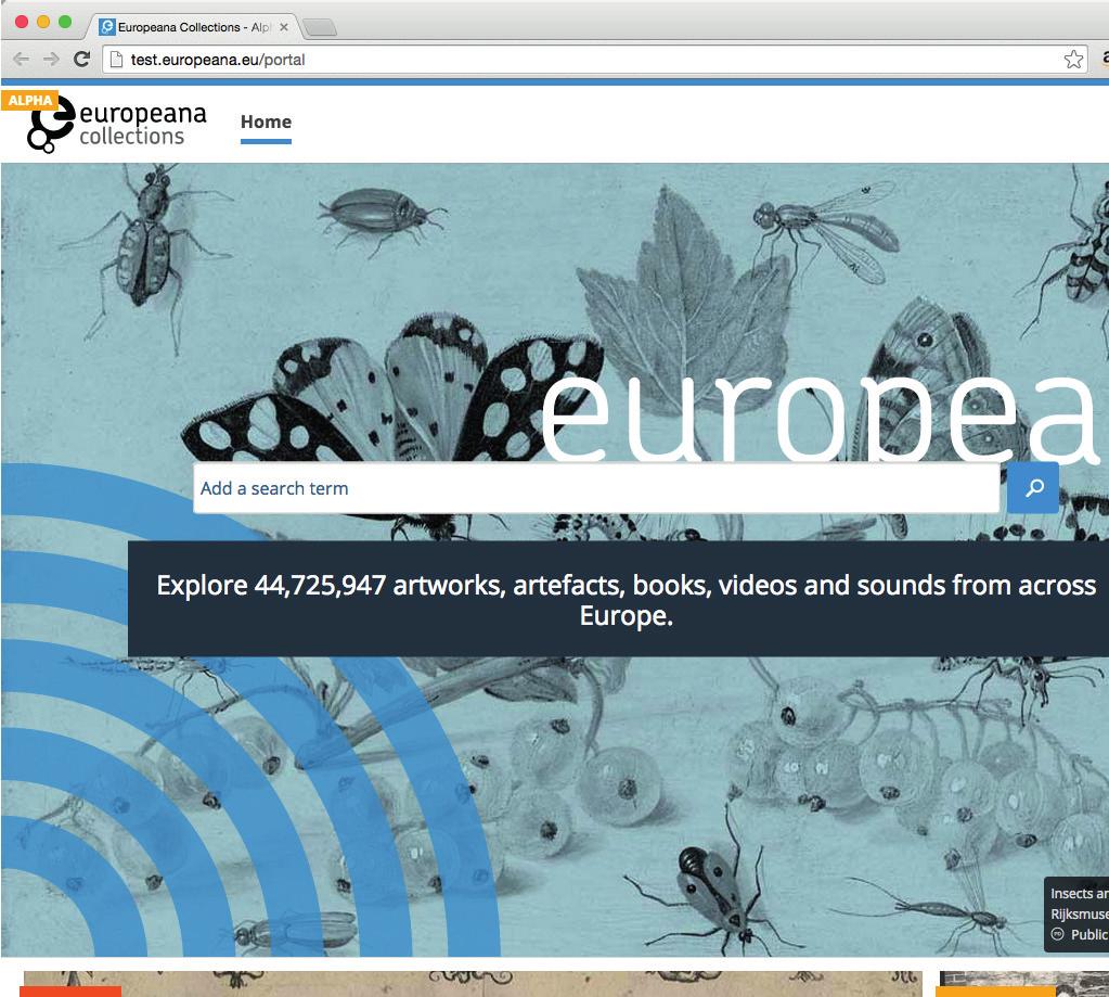 Нова приступна страница сајта Europeana.eu Шта желите Желите да ваша организација и ваш садржај буду видљивији у европском контексту.