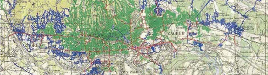 oko 57% svih plinovoda, a na njih je priključen pretežni dio potrošača široke potrošnje centralnog i zapadnog dijela Grada