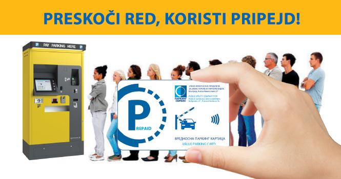 Pripejd parking kartica Pripejd parking kartica JKP Parking servis Beograd od danas uvodi novu uslugu plaćanja parkiranja putem Pripejd parking kartice.