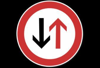 52. Kako ćete postupiti kod ovog prometnog znaka?