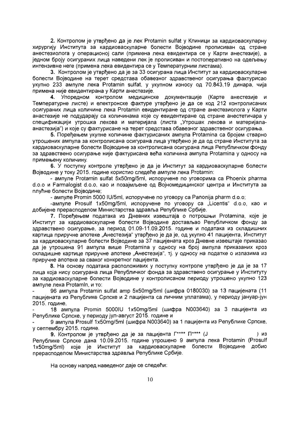 2. Кнтл је утвђен да Је лек Рг1аптп 5и1*а1 у Клиници а кадивакулану хиугију Интитута а кадивакулане блети Вјвдине ппииван д тане анетеилга у пеацинј али (пиена лека евидентиа е у Кати анетеије), а