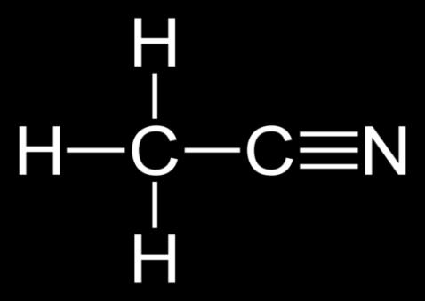 1.5. Acetonitril Slika 2. Acetonitril Acetonitril (CH 3 CN) je organsko jedinjenje koje sadrţi dva ugljenikova atoma.