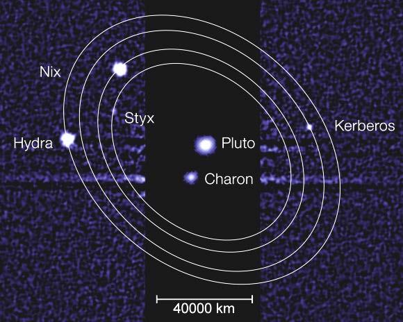 Retku atmosferu na Plutonu sačinjenu uglavnom od azota, kao i Zemljina 5 možda predstavlja magla ugljovodonika ili gejziri kao na Tritonu.