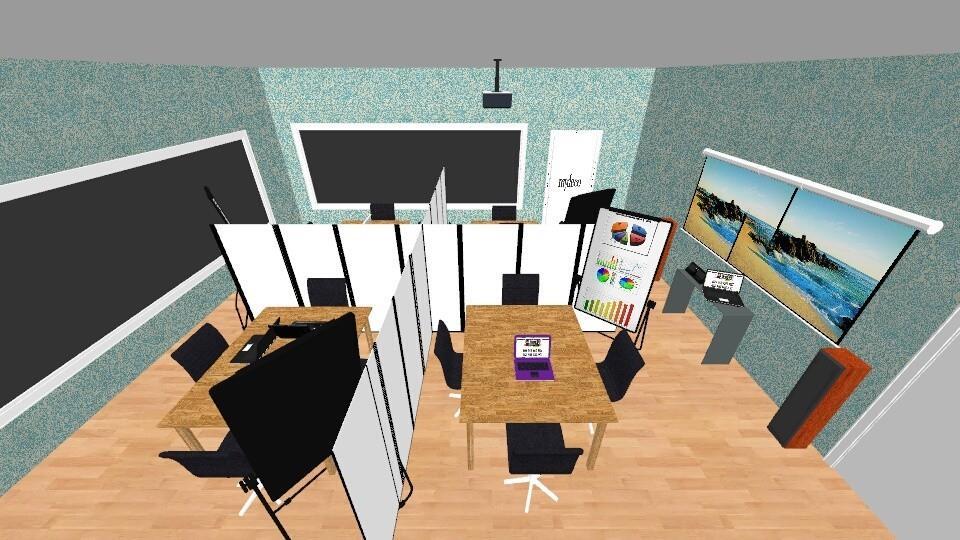 Тако је главна просторија Центра осмишљена да појединачни столови представљају заправо засебне јединице за којим ће тимови радити на својим идејама, одржавати састанке и сл.