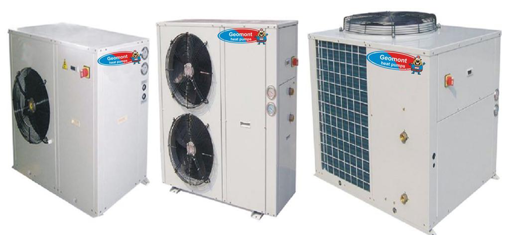 Čileri i toplotne pumpe vazduh-voda Kapacitet hlađenja: 8.7 do 50.6 kw Kapacitet grejanja: 10.3 do 60 kw Čileri&Toplotne pumpe vazduh-voda Funkcije Spoljna instalacija COP 3.