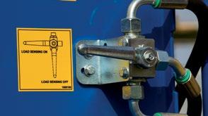 KONTROLA OPTEREĆENJA Pomoću hidrauličnog kontrolnog sistema "kontrola opterećenja" (load sensing) uključenog u standardnu opremu, količina ulja se prilagođava potrošnji.