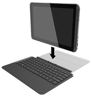 Povezivanje tableta s tastaturnom platformom Tastaturna platforma se može koristiti dok je prikopčana na tablet ili se, nakon uparivanja tastaturne