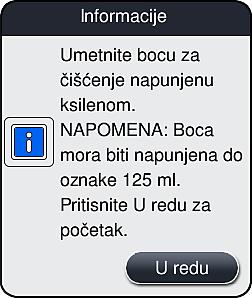 7 Čišćenje i održavanje Sl. 0 Proces čišćenje počinje.