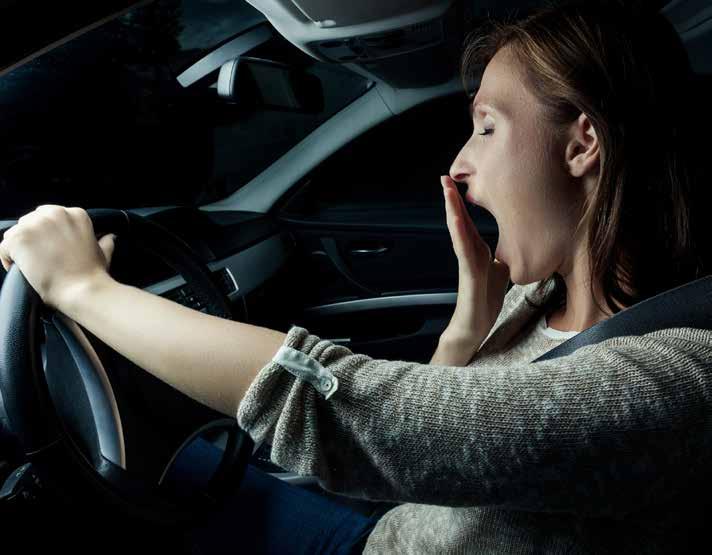 UMOR - PODCJENJENA OPASNOST Kod umornog vozača, narušava se psihomotorna sposobnost i spretnost