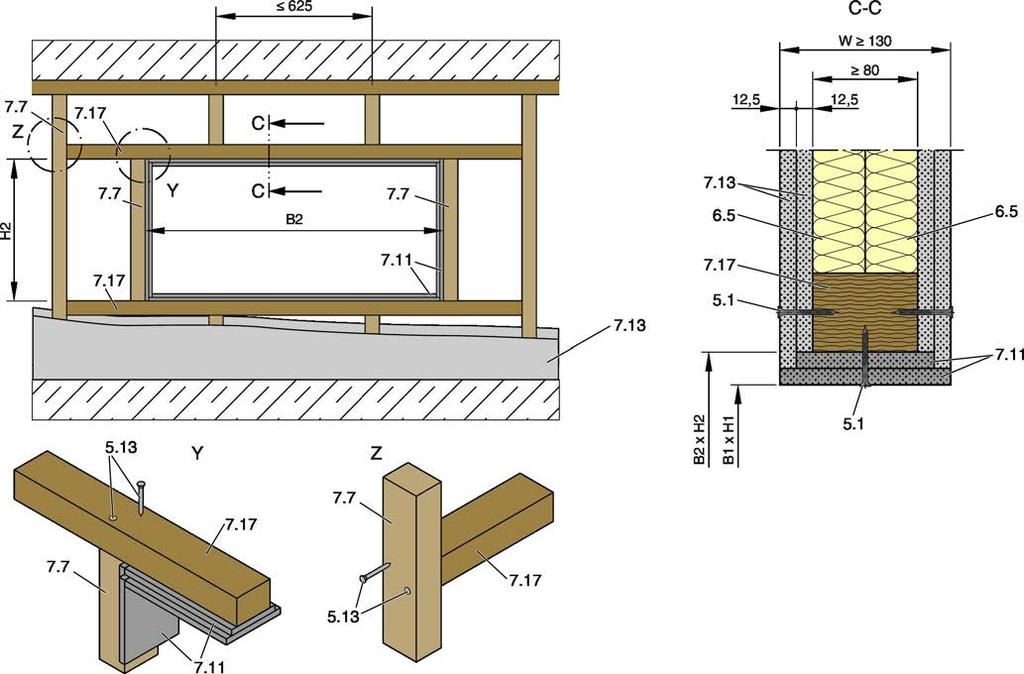 Laki pregradni zidovi sa drvenom podkonstrukcijom 5.