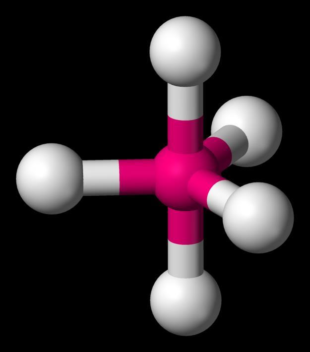 metal ligand, od kojih su tri ekvatorijalne, a dve aksijalne.
