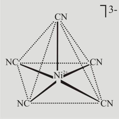 Kvadratno piramidalni kompleksi Primer kompleksa ove strukture je pentacijanonikelat(ii)