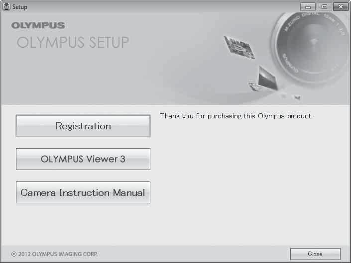 Instalacija računarskog softvera i registracija korisnika Windows 1 Ubacite isporučeni CD u CD-ROM. Windows XP Prikazuje se prozor»setup«.