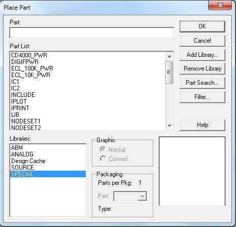 Slika 2: Odabir biblioteka 5. Izabrani element se može postaviti na radnu površinu proizvoljan broj puta. Važno je napomenuti da nije dozvoljeno da nekoliko elemenata nosi isto ime.