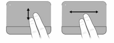 Korištenje gesti za dodirnu pločicu (TouchPad) Pomicanje Dodirna pločica (TouchPad) podržava niz gesti za dodirnu pločicu, koje su po zadanim postavkama onemogućene.