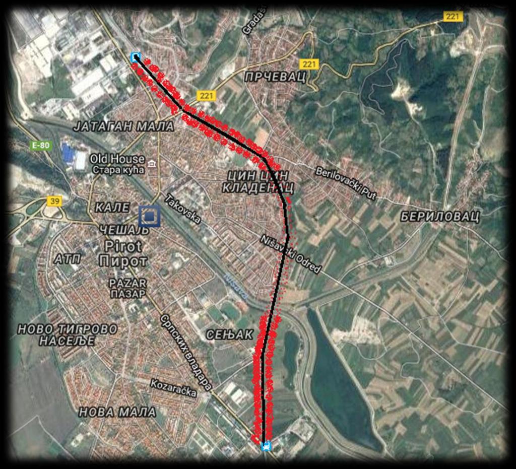 3. Materijali i metode istraţivanja Floristička istraţivanja obuhvatila su teritoriju pruţnih nasipa širine 10 m levo i desno od pruge koja se odnosi na uţe gradsko područje Pirota (karta 2.).