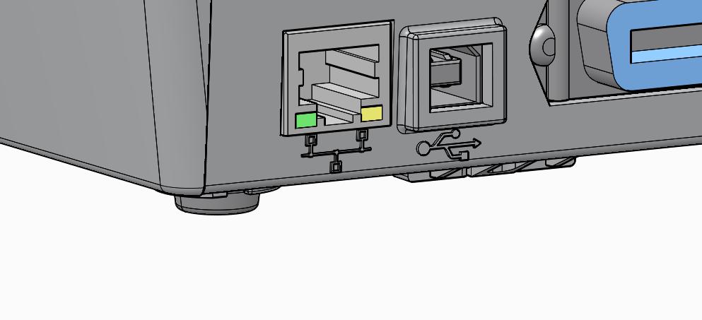 Povezivanje štampača sa računarom 23 Interfejs za kablovski Ethernet Ethernet kabl (RJ45 konektor) Ethernet status/indikatori aktivnosti LED status Oba ISKLJUČENA Zeleno Zeleno sa žutim treperi