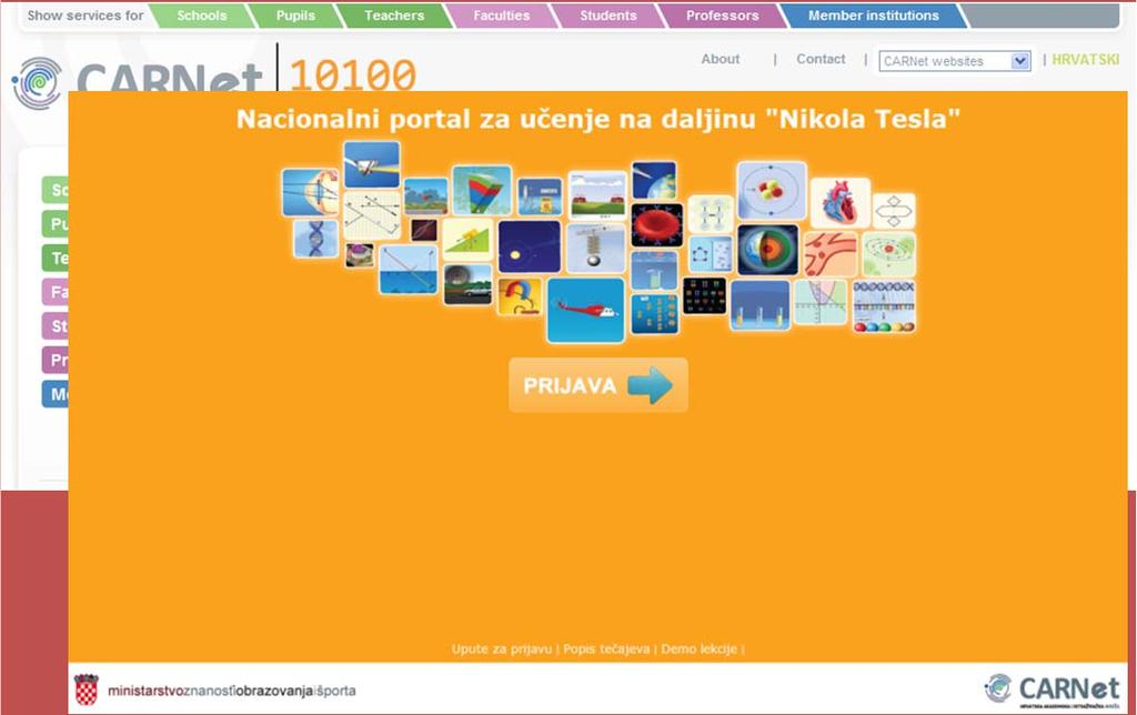 Nacionalni portal za učenje na daljinu "Nikola Tesla