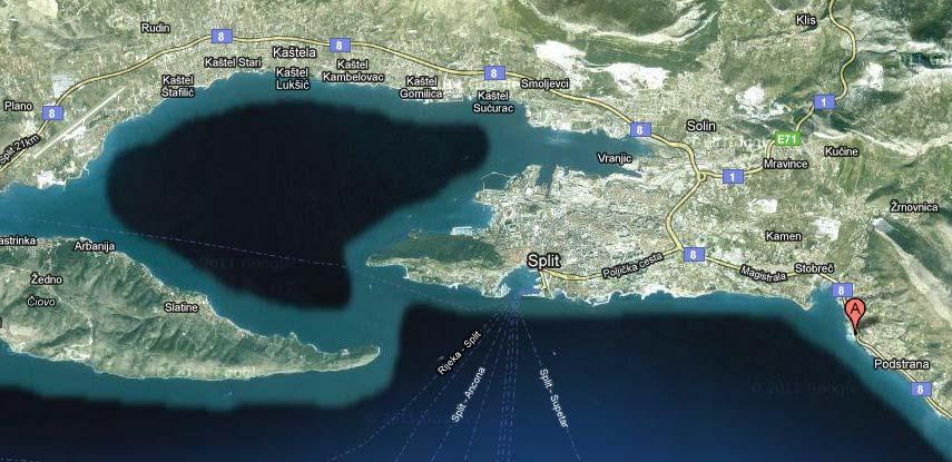 Sudionici koji dolaze automobilom iz unutrašnjosti Hrvatske trebaju izaći sa autoceste na izlazu Dugopolje te nastaviti prema Splitu.