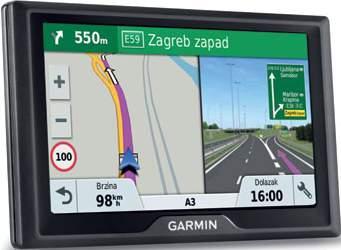 Navigacija Garmin Drive tm 51 LMT-S Europe zaslon: 5 s dvostrukom orijentacijom, učitana detaljna karte Europe s besplatnim nadogradnjama lifetime karata, pruža usluge u stvarnom