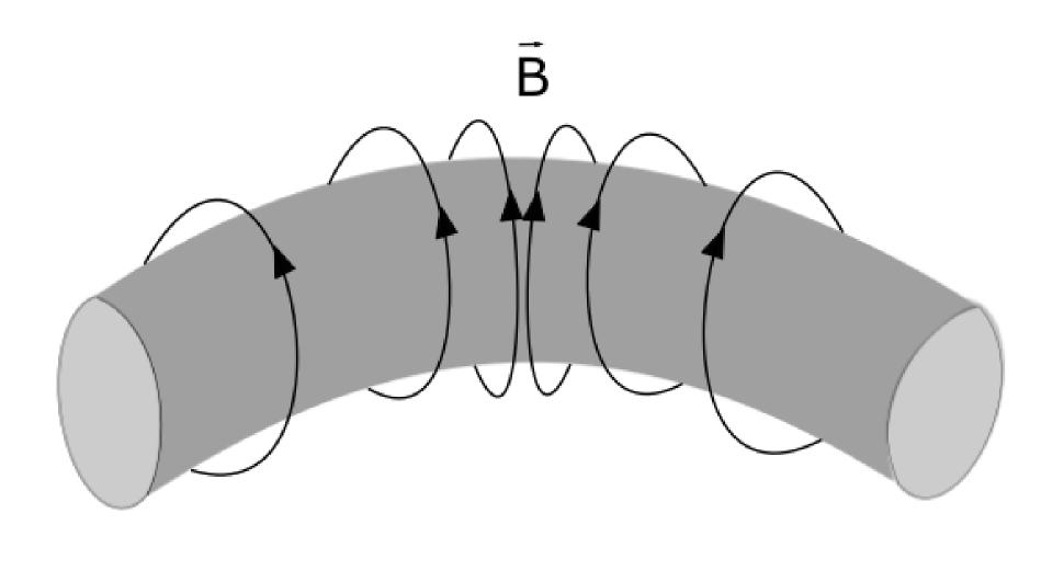 sila magnetnog polja koje on stvara, imaju oblik krugova paralelnih osi cevi za pražnjenje.