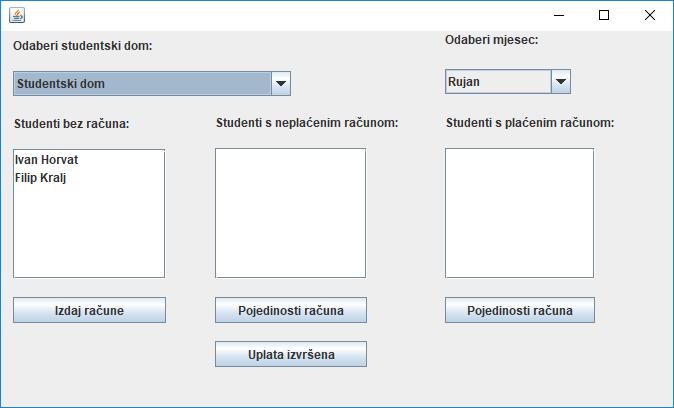Ukoliko je potrebno dodati novog studenata potrebno je pritisnuti tipku Novi na prozoru prikazanom na slici 4.9.