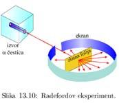 Миликеново мерење наелектрисања електрона (Нобелова награда 1923.) 13 Откриће делова језгра Природна радиоактивност, 1896. Радефорд користио у експерим.