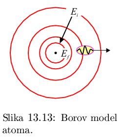 Борова теорија атома водоника Бор је први извео теоријски формулу за спектре Главна претпоставка Орбите електрона у атомима су квантоване само су неке дозвољене Свакој орбити одговара