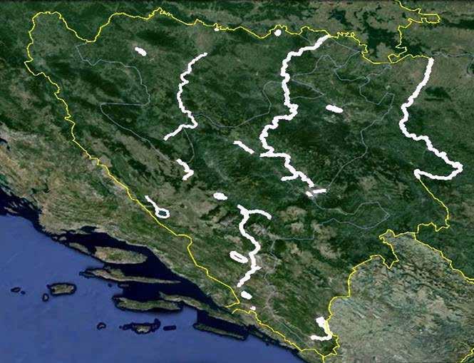 Mapa istraživanog područja Rezultati i diskusija Međunarodni cenzus ptica vodenih staništa u BiH organizuje se od 1998. godine. Međutim, ovaj rad analizira podatke u periodu od 2011-2016.