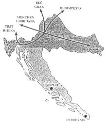 Brza cesta Dubrovnik - Zagreb 1 Uvod Suvremeno cestovno povezivanje Splita i Zagreba, odnosno našeg juga i sjevera, stalno je aktualna tema koja nema sreće s izborom prave trase koja bi se