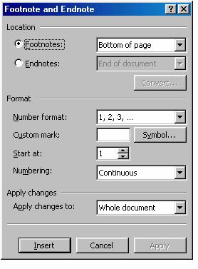 U slučaju da je dokument podeljen u sekcije raspoloživa je i komanda Same as Previous. Ona se aktvira pomoću ikonice Toolbar-a.