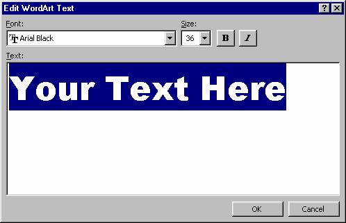 Npr: Ovo je Text Box WordArt omogućava pravljenje stilizovanih natpisa. Pre svega moramo kliknuti na ikonicu. Pojaviće se prozor u kome možemo izabrati izgled našeg natpisa.