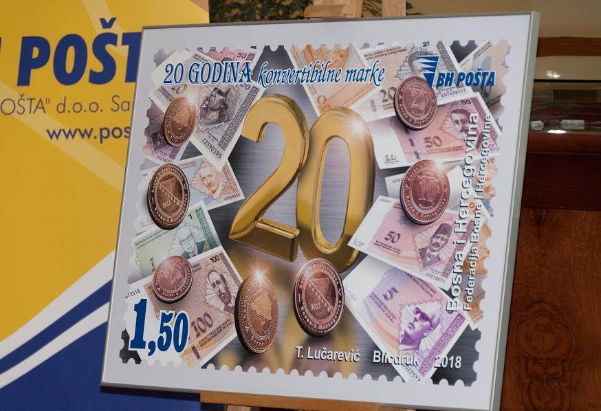 20 GODINA OD PUŠTANJA KONVERTIBILNE MARKE U OPTICAJ Konvertibilna marka obilježava 20 godina od puštanja u opticaj kao zakonskog sredstva plaćanja u Bosni i Hercegovini.