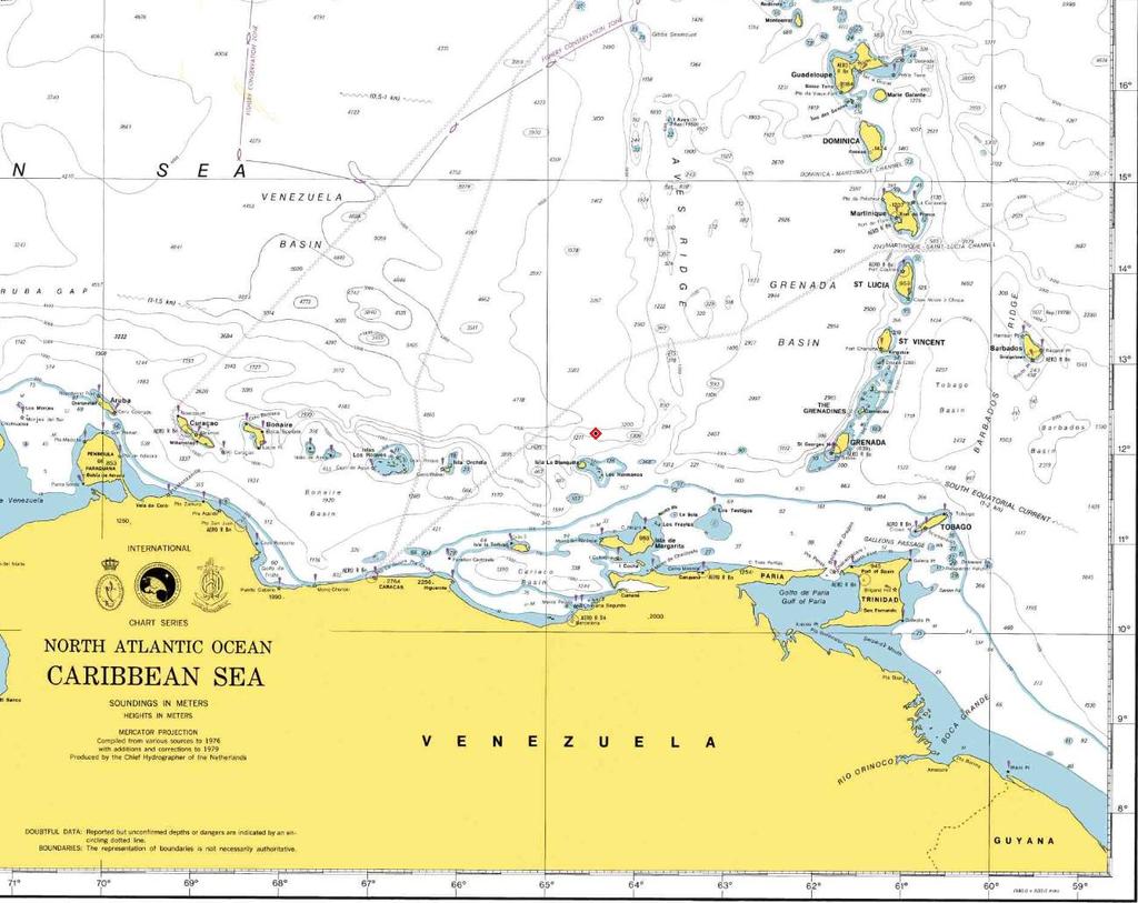 Slika 3. Približna pozicija pomorske nesreće (izvor: www.nauticalchartsonline.com) Vanjski i unutarnji okoliš: Nebo je na dan pomorske nesreće bilo pretežno oblačno.