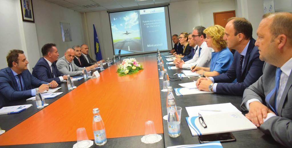 o saradnji između dveju državnih institucija za razvoj civilnog vazduhoplovstva na Kosovu i obe strane su se složile da se saradnja i dalje produbljuje kako bi se prevazišli ključni izazovi ovog