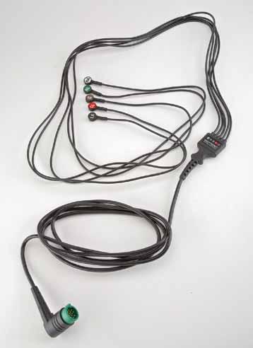 DODATNA OPREMA ZA PRAĆENJE EKG-A 3-žilni EKG kabel Konektor pod pravim kutom.