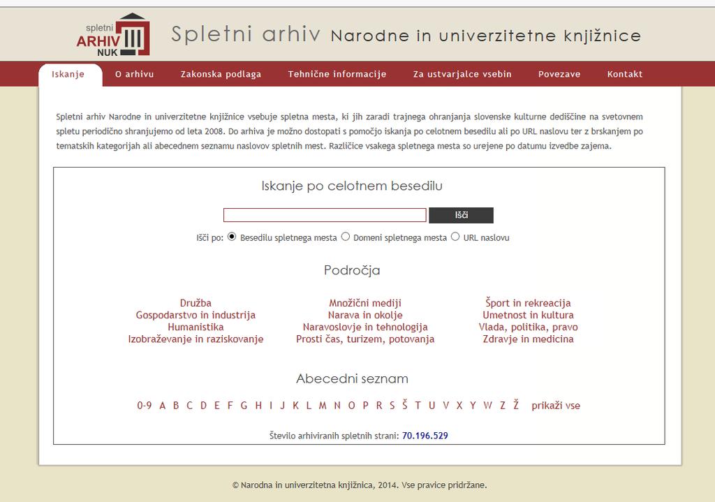 2.2 Slovenski web arhiv