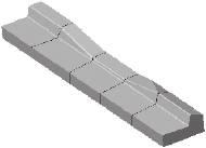 h2 100 110 100 Rigolni ivičnjaci - N kosi Rigid curbs -