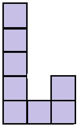 28) Koliko iznosi četvrtina polovine trećine broja 720? A) ništa od navedenog B) 90 C) 30 D) 60 29) Lik sa slike sastoji se od 8 kvadrata jednakih površina.