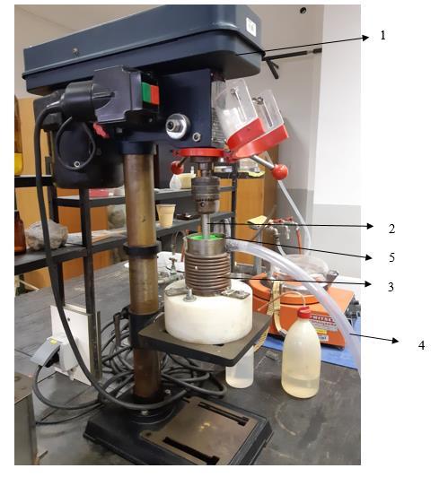 Atricijski uređaj Ispitivanja su provedena na laboratorijskom atricijskom uređaju (Slika 4-4).